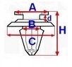 $ BMW 3 E46 5 F10 7 E65 X3 F25 CLAMP PLASTIC photo 2 - milautoparts-fr.ukrlive.com