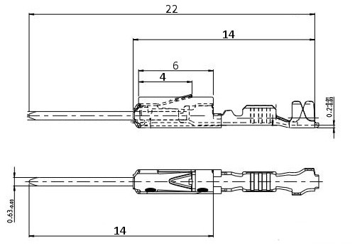 CABLE VOLKSWAGEN GROUP WITH 000979012E photo 3 - milautoparts-fr.ukrlive.com