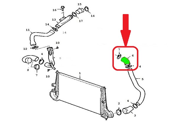 FIL BUSE TURBO DE RADIATEUR SAAB 9-5 2.2 TID photo 6 - milautoparts-fr.ukrlive.com