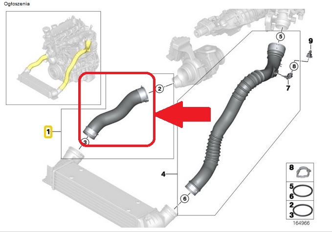 TUBE RADIATOR BMW 1 X1 3 120D 320D 11617802753 photo 6 - milautoparts-fr.ukrlive.com