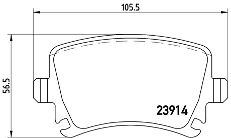 BREMBO SABOTS DE FREIN ARRIÈRE AUDI A6 C6 04-11 Q3 I photo 4 - milautoparts-fr.ukrlive.com