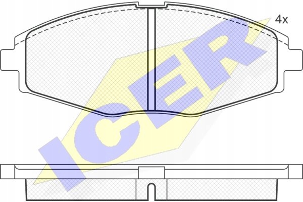 PADS BRAKE ICER DAEWOO MATIZ FRONT photo 3 - milautoparts-fr.ukrlive.com