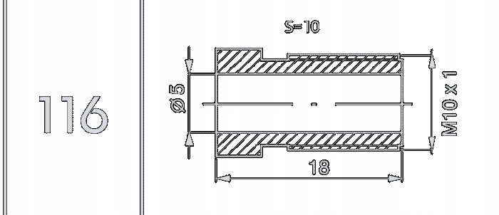 EMBOUT NIPPEL DE TUYAUX DE FREIN KOD-116 HURT photo 3 - milautoparts-fr.ukrlive.com