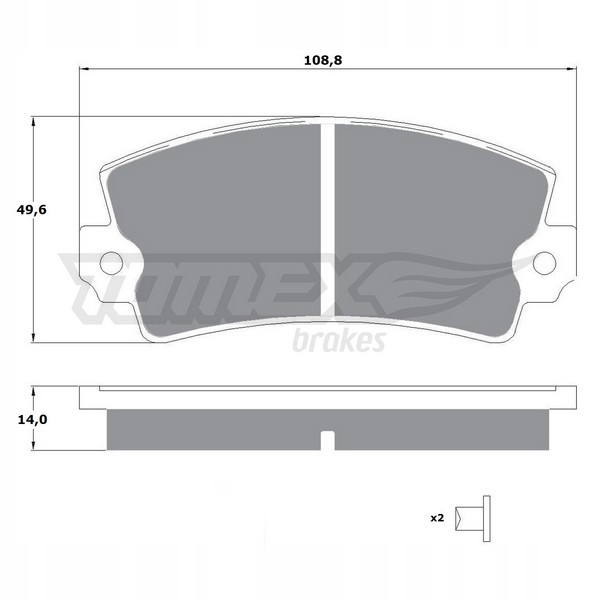 PADS BRAKE TOMEX CITROEN SAXO FRONT photo 1 - milautoparts-fr.ukrlive.com