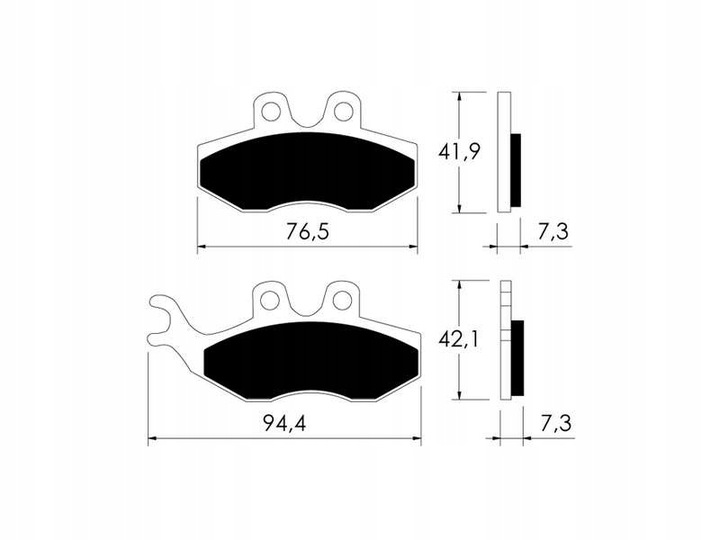 PADS FERODO FRONT PEUGEOT ELYSTAR 125 2006-2007 photo 2 - milautoparts-fr.ukrlive.com