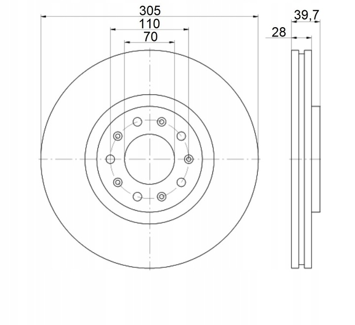 DISQUES MIKODA 0375 GT ALFA ROMEO 159 AVANT 305MM photo 2 - milautoparts-fr.ukrlive.com