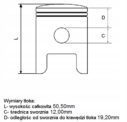 PISTON HONDA DIO ZX SK NH LEAD 1-SZLIF 40,25MM T261 photo 2 - milautoparts-fr.ukrlive.com