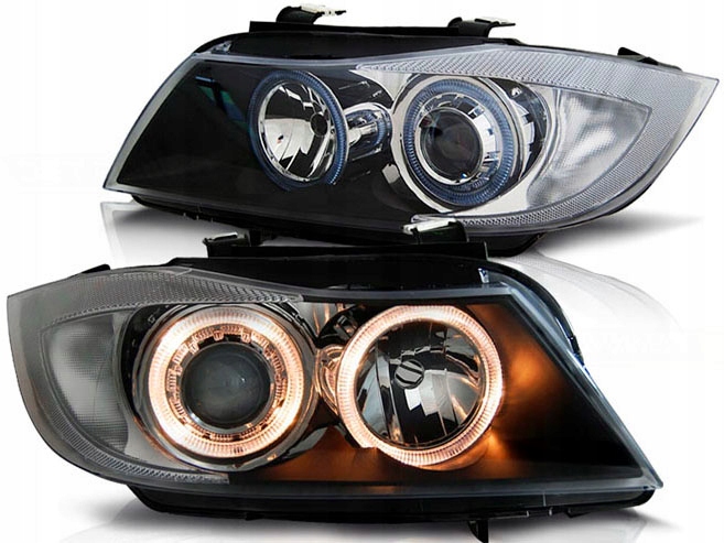 BMW 3 E90 E91 05-08 LAMPS GRILLES BLACK RINGS photo 2 - milautoparts-fr.ukrlive.com