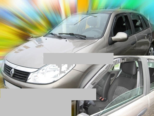 SIDE-WINDOW DEFLECTORS HEKO RENAULT THALIA 4D FROM 2008R PRZFROM photo 2 - milautoparts-fr.ukrlive.com