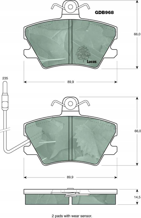 PADS BRAKE RENAULT FRONT RAPID SUPER 5 85-89 photo 9 - milautoparts-fr.ukrlive.com