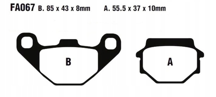 SABOTS DE FREIN ARRIÈRE AEON COBRA 220 300 350 400 OVERLAND 600 photo 2 - milautoparts-fr.ukrlive.com