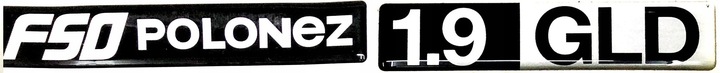 INSCIPTION ZNAK EMBLEM LOGO POLONEZ CARO ATU1,6 1,9 photo 2 - milautoparts-fr.ukrlive.com