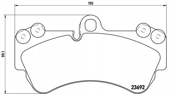 BREMBO PADS FRONT TOUAREG I 02-10 DISCS 330MM photo 3 - milautoparts-fr.ukrlive.com