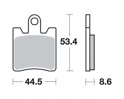 GALFER SABOTS DE FREIN DE FREIN KH423/4 SPIEK STREET FJR photo 3 - milautoparts-fr.ukrlive.com