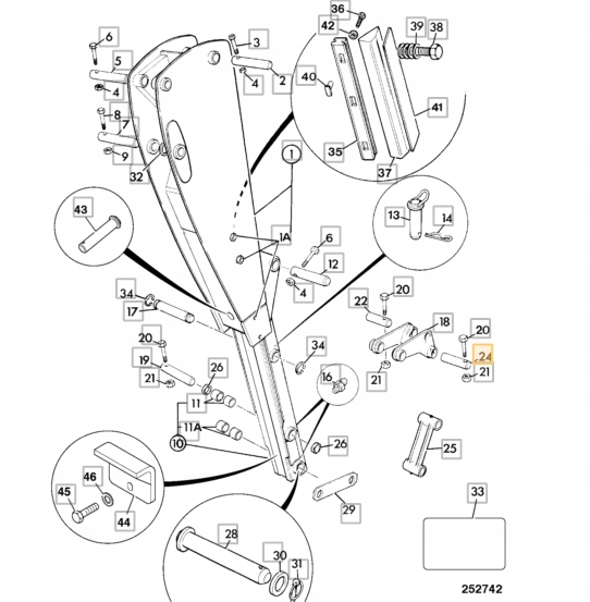 8/5000 BOLT PILLAR UPPER REAR JCB 3CX 4CX 811/50369 photo 4 - milautoparts-fr.ukrlive.com