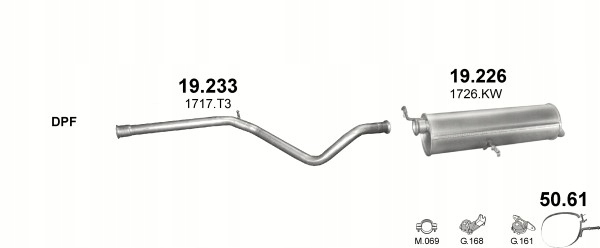 POT D'ÉCHAPEMENT FINAL PEUGEOT 307 1,6+2,0HDI HATCHBACK photo 1 - milautoparts-fr.ukrlive.com