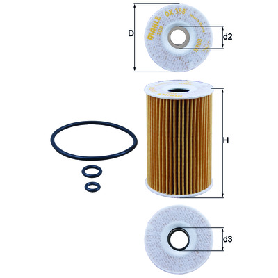 FILTER OILS KNECHT OX388D SEAT TOLEDO 1,6 2,0 TDI photo 2 - milautoparts-fr.ukrlive.com