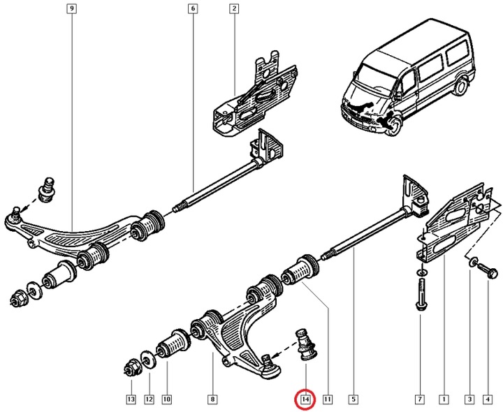 VIS DE LIVIER RENAULT MASTER II INFÉRIEUR ORIGINAL photo 3 - milautoparts-fr.ukrlive.com