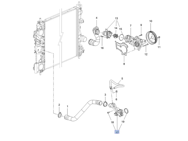 MANIFOLD DISTRIBUTOR WATER OPEL ASTRA J ADAM 1.2 1.4 photo 3 - milautoparts-fr.ukrlive.com