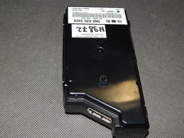 фото №1, Vw polo 6r интерфейс 5n0035342e