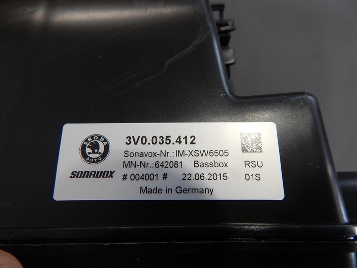 фото №6, Skoda superb iii динамик усилитель 3v0035412