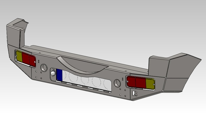 фото №7, Suzuki jimny бампер сталевий зад задній rtech