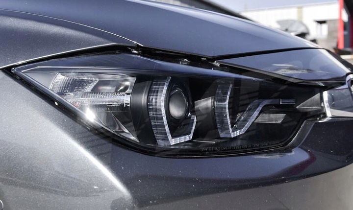 фото №14, Bmw 3 f30 f31 лампы фары чёрный чёрные led кольца дневные drl h7/h7
