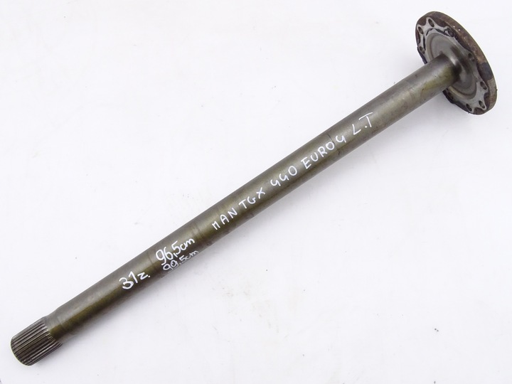 фото №1, Man tgx e4 e5 полуось левая 22,5 96.5cm 31 зубов