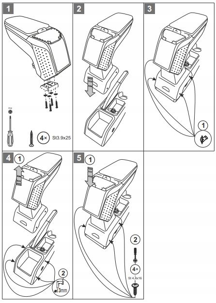 фото №10, Підлокітник armster 2 підлокітник шкіряний seat arona 2018-
