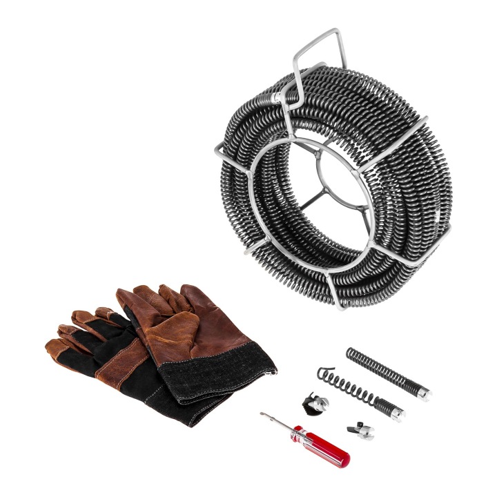 Спираль для чистки канализационных труб - фото