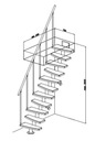 Zdjęcie oferty: Schody modułowe Mini Plus 11 stopni olcha nat.