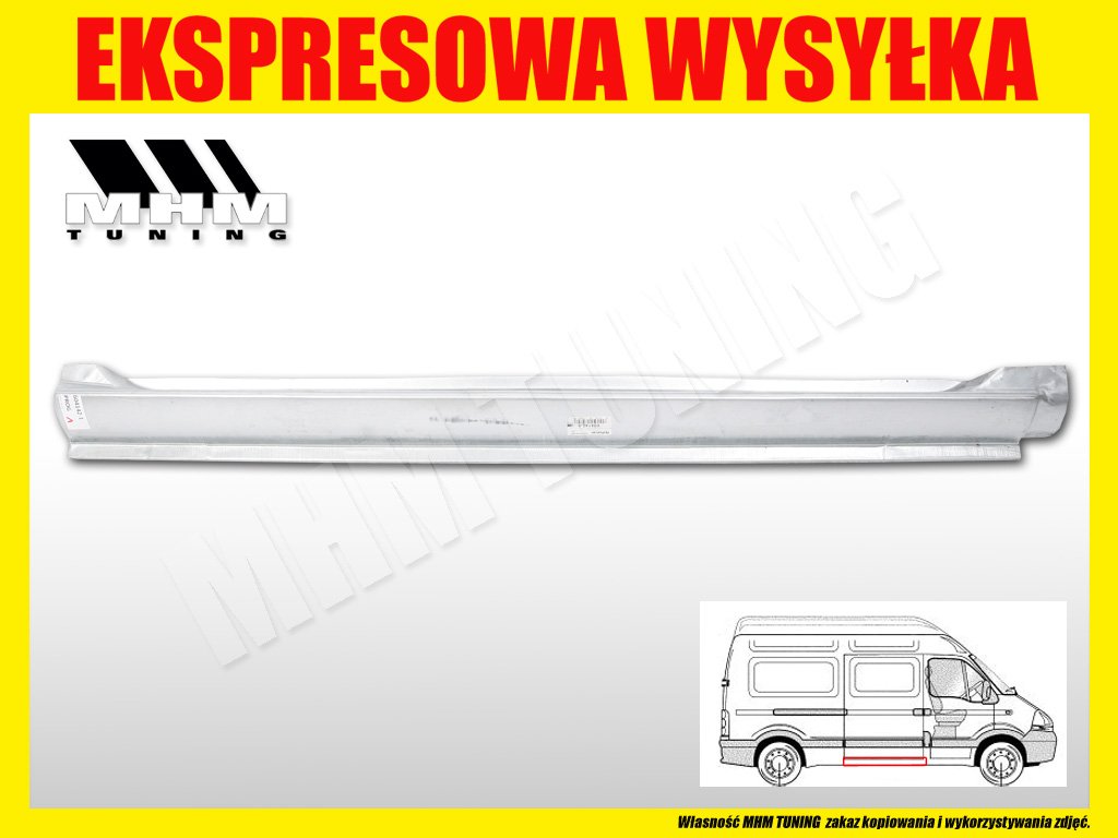 Порог дверь сдвижные renault master movano 98-10 r Цена