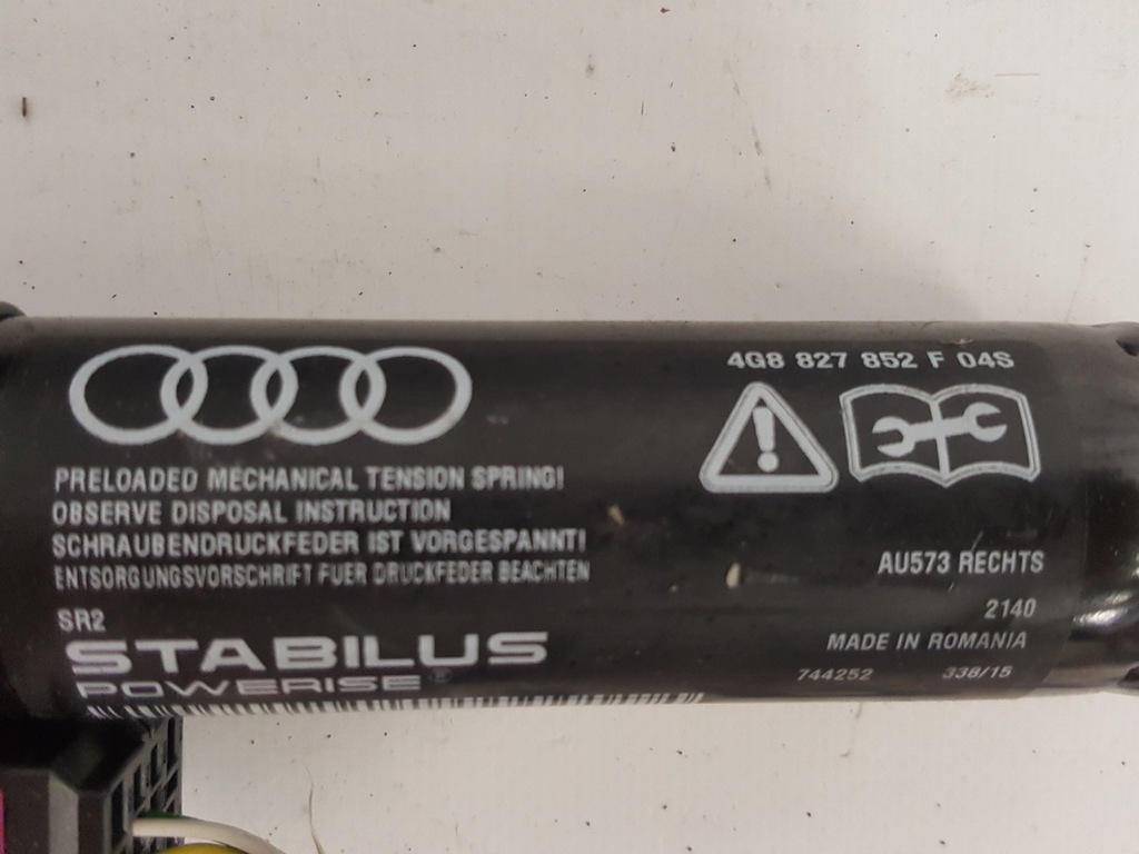 фото №4, Audi a7 4g8 привід амортизатор кришки задня r+l