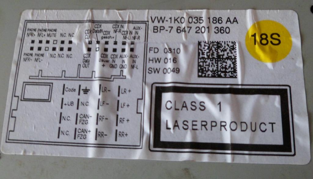 Vw golf vi радіо Доставка