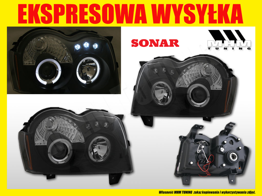 Фара кольца led angel jeep grand cherokee wh Цена