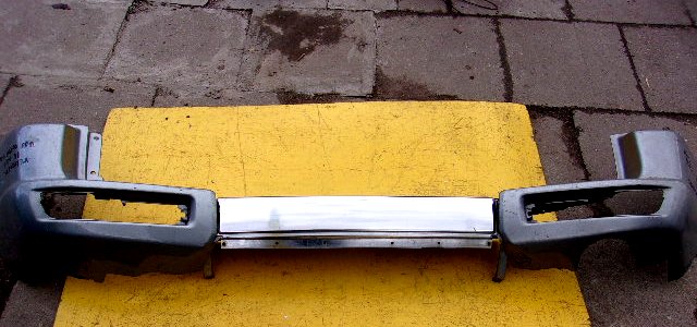 фото №1, Mitsubishi pajero 2000 01 2002 бампер задняя хром