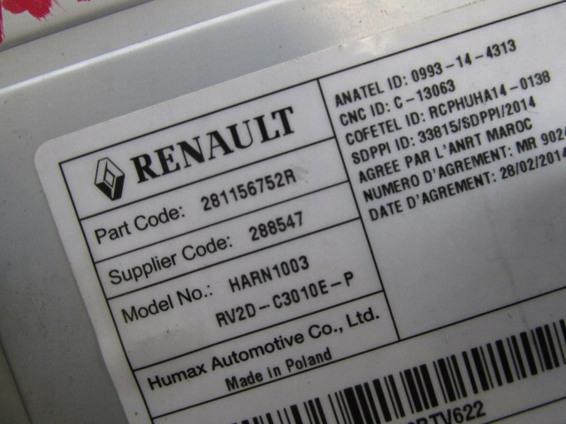 Радіо renault captur 281156752r Недорого