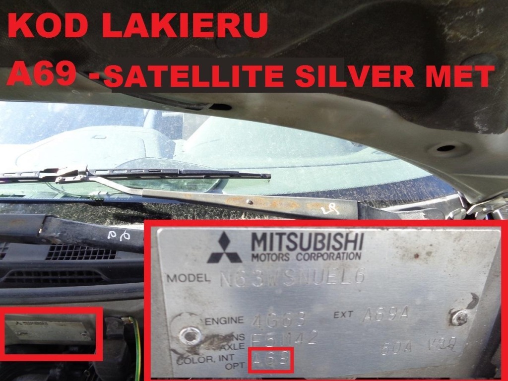 Накладка молдинг крышки mitsubishi space runner 2 a69 с Разборки