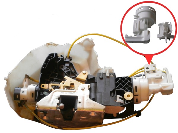 фото №4, Замок дверь do mercedes w220 перед набор ремонт