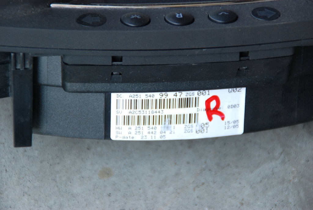 фото №4, Mercedes w251 r klasa cdi счетчик приборы anglik