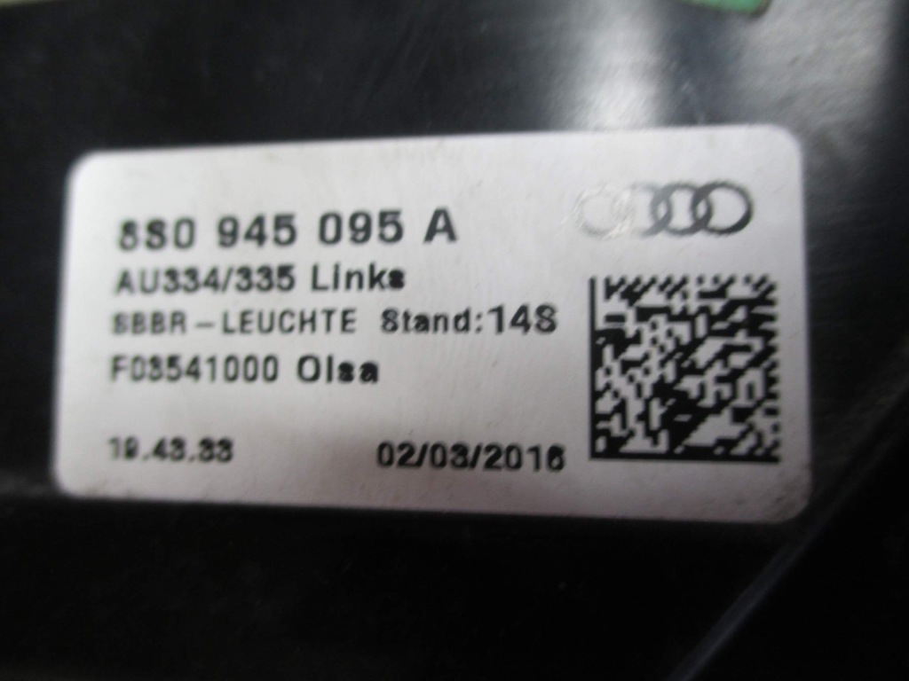 фото №4, Лампа задня ліва led audi tt 14r- 8s0