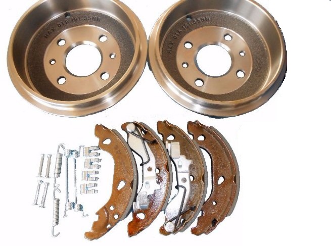 фото №1, Тормозные колодки + тормозные барабаны тормозные + набор fiat punto ii 2 с abs