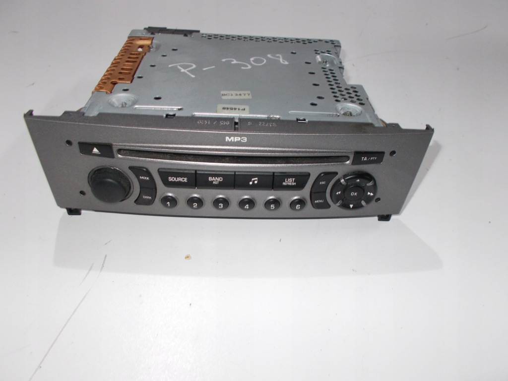 фото №2, Peugeot 308 радио cd mp3 96650206xh