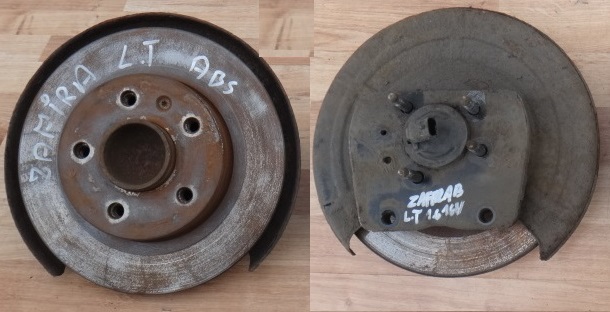 фото №1, Opel zafira b 06 r поворотный кулак левая задняя с abs