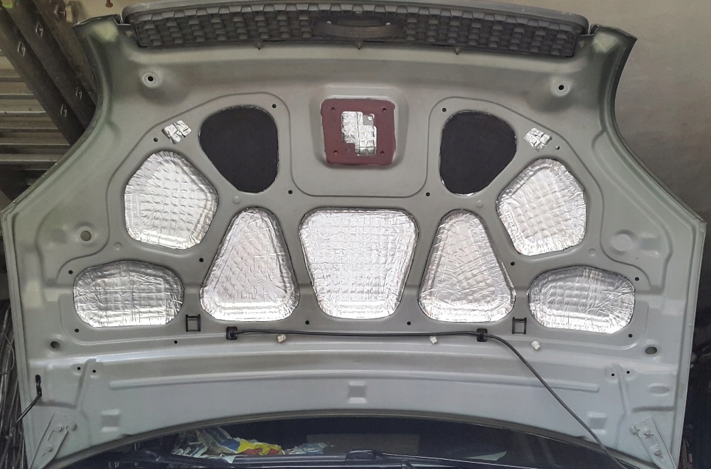 фото №12, Мат шумоизоляционная шумоизоляция капот отсек двигателя trudnopalna na крышка