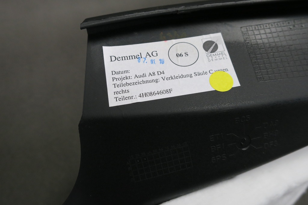 фото №8, Захист обшивка стійка поріг audi a8 4h 4h0864608f