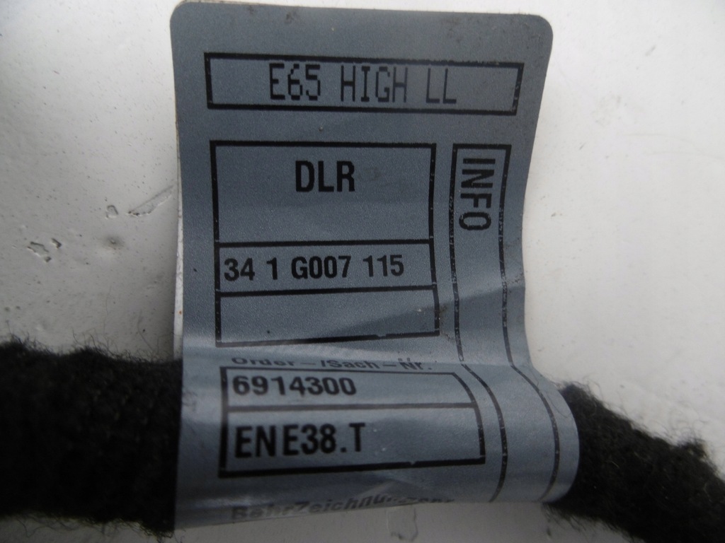 фото №7, Жгут электропроводка отопителя 6914300 bmw e65 e66