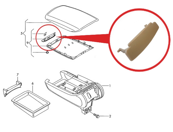 фото №7, Кнопка підлокітник підлокітник do audi a6 c6