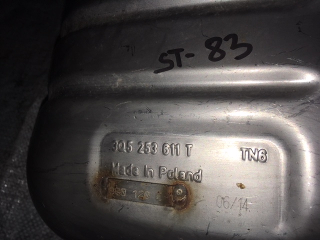 Гаситель выхлоп vw passat b8 3q5253611t 1.4 tsi в Украине