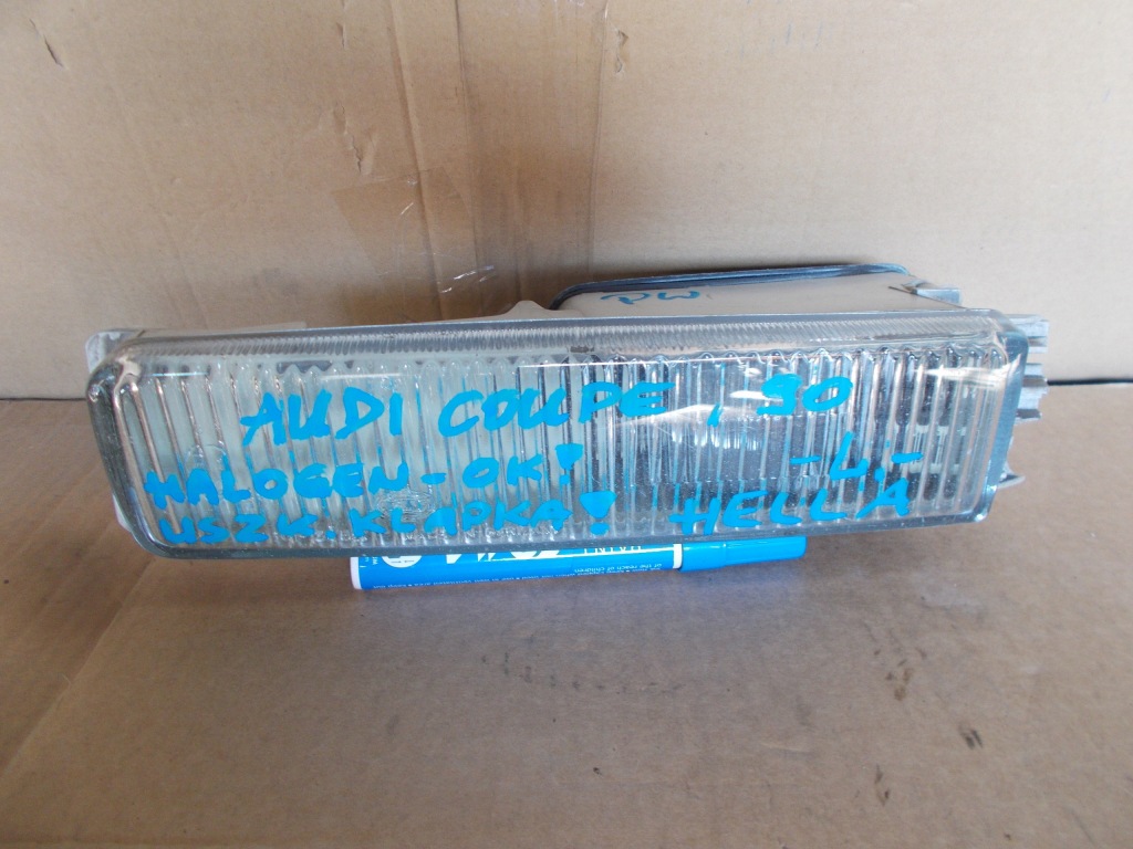 фото №1, Противотуманная фара левый audi coupe 90 hella оригинал europa slask